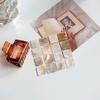100Pcs/Pack Coasters Ins Style Square DIY 2x2CM 2mm Jewelry Making Accessories Natural Shell Home Decor