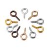 200pcs Small Tiny Mini Eye Pins Eyepins Hooks Eyelets Screw Threaded Clasps Hooks DIY For Jewelry Making Accessories Wholesale