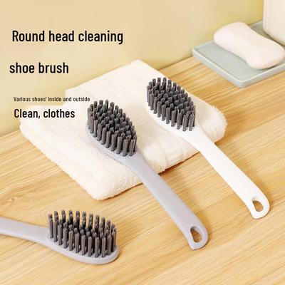 Круглая щетка для чистки обуви с дополнительным рисунком на обратной стороне - Доступна в двух цветах, Бережная к обуви