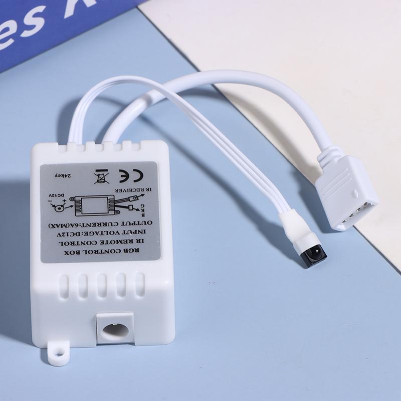 Светодиодный контроллер 24 клавиши светодиодный ИК RGB контроллер коробка 1 к 2 контроллер ИК пульт дистанционного управления диммер Dc12V для RGB 3528 5050 светодиодные ленты