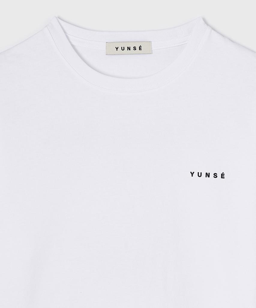 Коробчатая футболка Yunse в стиле барокко (белый)