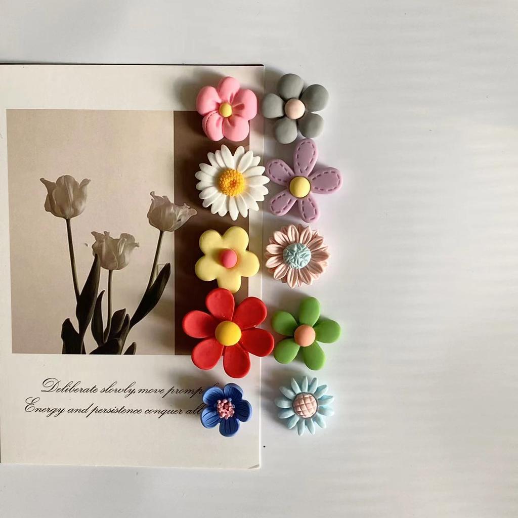 10 шт. разноцветный цветок холодильник Po сообщение фиксированный магнит украшение для дома