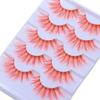 White Anime Manga Lashes Pink False Eyelashes Natural Cosplay Lashes  Women
