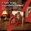 Подарок для пары на годовщину, Фоторамка-сердце с тиснеными буквами LOVE, 3D-печатный вертикальный слот, Свадебный знак на стол, Декор для стола, Фото