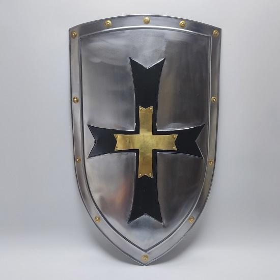 Templar Cross Shield, Medieval Heater Shield, Medieval Knight Cross Shield, Medieval Crusader Shield, Role Play Shield, Wall Décor