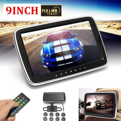 HD Автомобильный монитор на подголовник DVD Видеоплеер USB/SD/HDMI/ИК/FM TFT ЖК-цифровой экран Сенсорная кнопка Игра Пульт дистанционного управления 9 дюймов