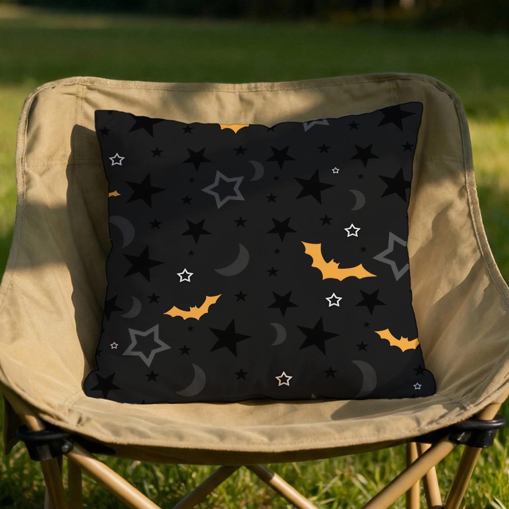 Halloween scary bats Cushion Cover Soft Reversible Durable Pillow Cover MultiScene Use for Home Car Daily Comfort