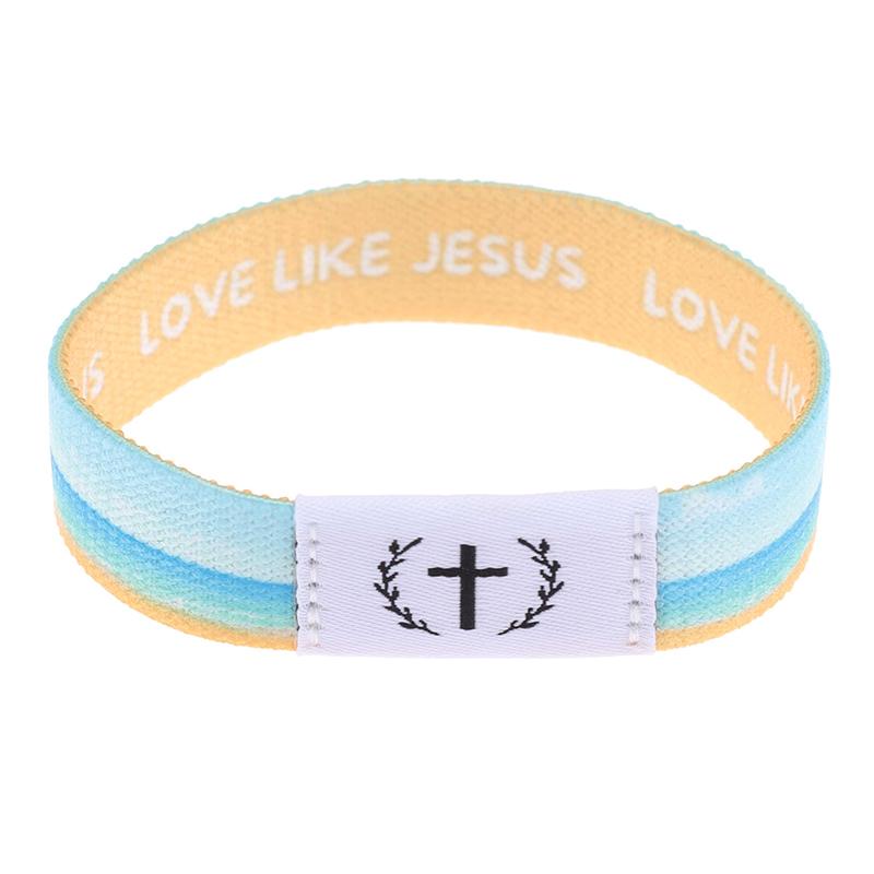 Носимый библейский браслет Религиозные браслеты Христианский браслет с ежедневным библейским стихом с NFC RFID эластичным браслетом