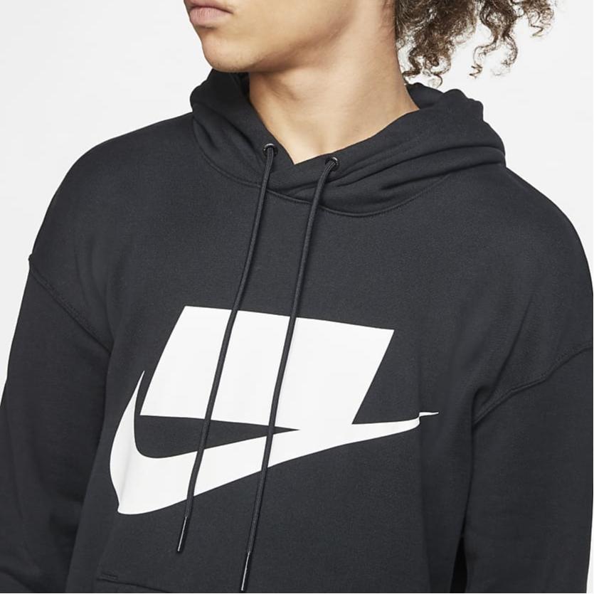 Nike Мужская спортивная одежда NSP PO FT Худи с графическим принтом Черный BV4541-010