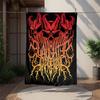 Slasher Prevail Black Metal Flannel Blanket Soft Warm All-Season Throw, Design for Camping, Car Travel, Hiking Sofa, Bed, Perfect Gift for Parties