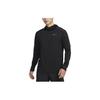 Dri-Fit Solid Color Minimalist Hooded Casual Quick-Dry Breathable Training Running Long Sleeve T-Shirt Men Tops Black FB8573-010