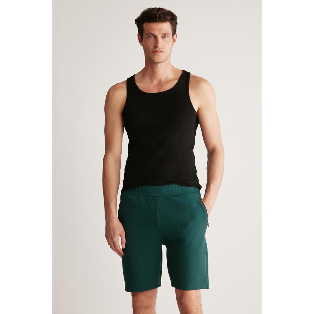 Черные одинарные шорты Colin Regular