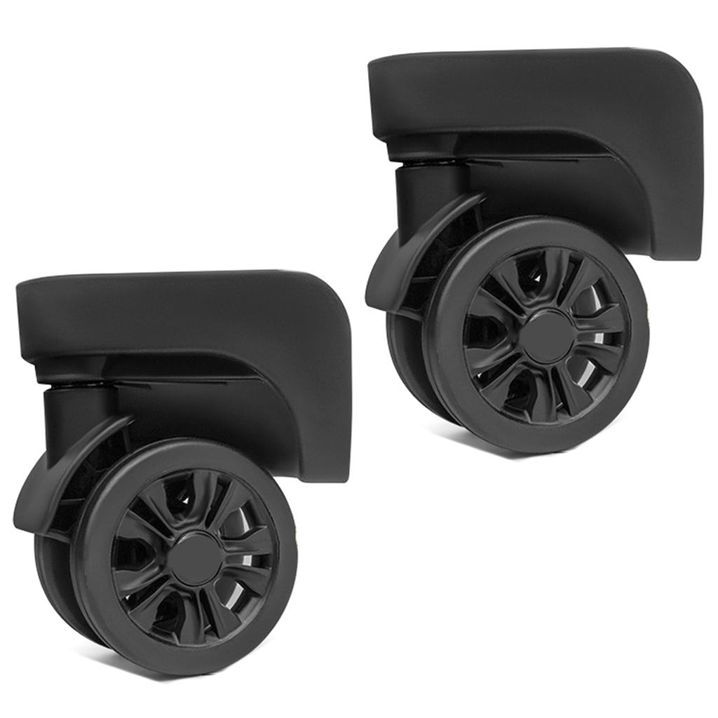 2 шт. сменные роликовые колеса для тележки, сверхпрочные роликовые колеса для багажной коробки, чемодана, поворотные на 360 градусов, бесшумные колеса