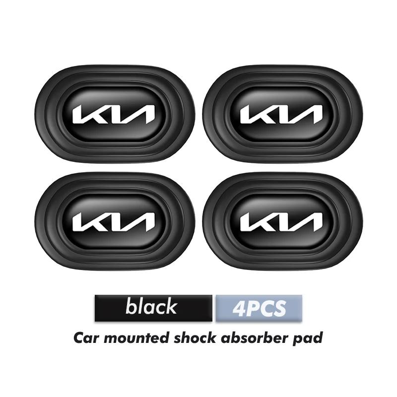 BBEQ3 4pcs Car Mounted Door Shock Absorber Pad Anti-Collision Sticker For KIA Rio K5 K2 Sportage Ceed Sorento Picanto Stinger Soul