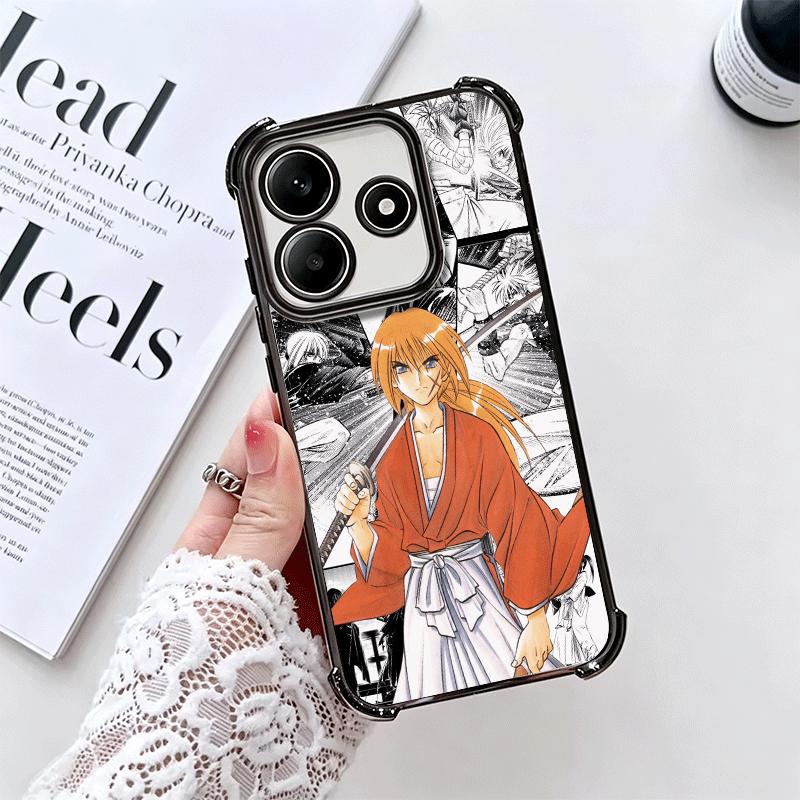 Мягкий чехол для телефона Rurouni Kenshin Anime для Xiaomi Redmi Note 14 15 Pro Plus 13 12 11S 11T 5G 10 9S 9 С покрытием Защита от падения Fundas
