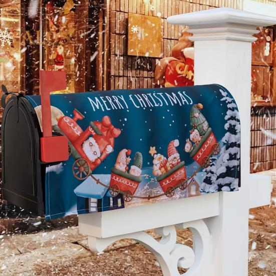 Рождественский почтовый ящик, зимний Санта, рождественская елка, гном, почтовые ящики, обертывания, праздничный декор для почтового ящика, украшение для домашнего офиса и вечеринки