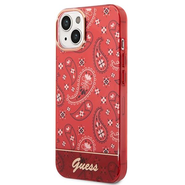 Etui do iPhone 14 Plus Guess Bandana Paisley Czerwone