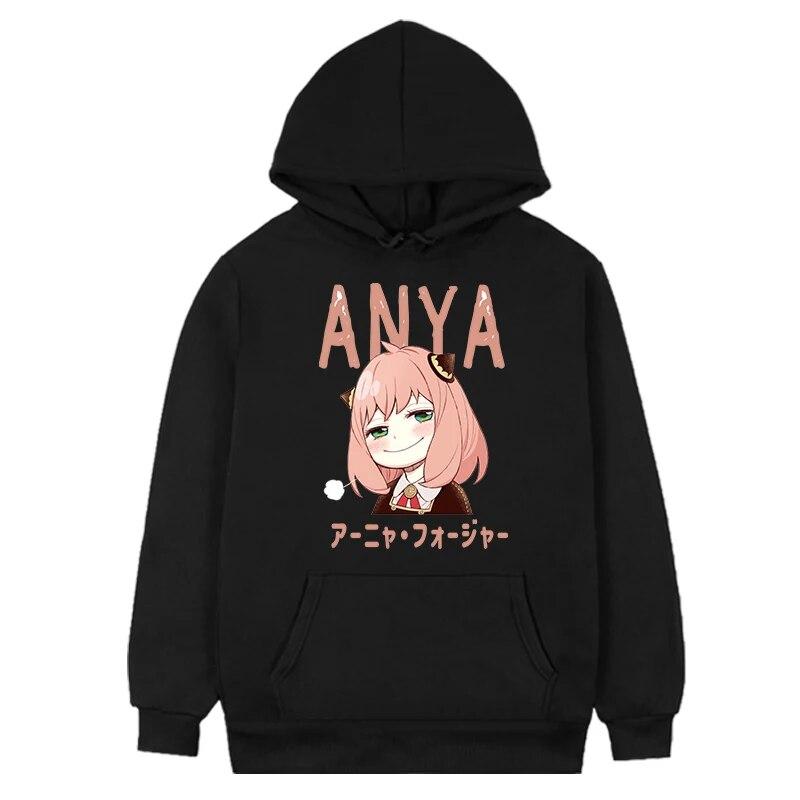 Kawaii аниме Spy X Семья Для женщин с капюшоном из флиса Harajuku Япония Unisexga толстовки унисекс осень зима сохраняющая тепло толстовка спортивная одежда
