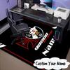 Custom Name Vasco Football Crest Emblem Rug for Living Room, Game Rooms, Office, Bedroom, Floor Mat Playful Design, fan gifts Christmas decor