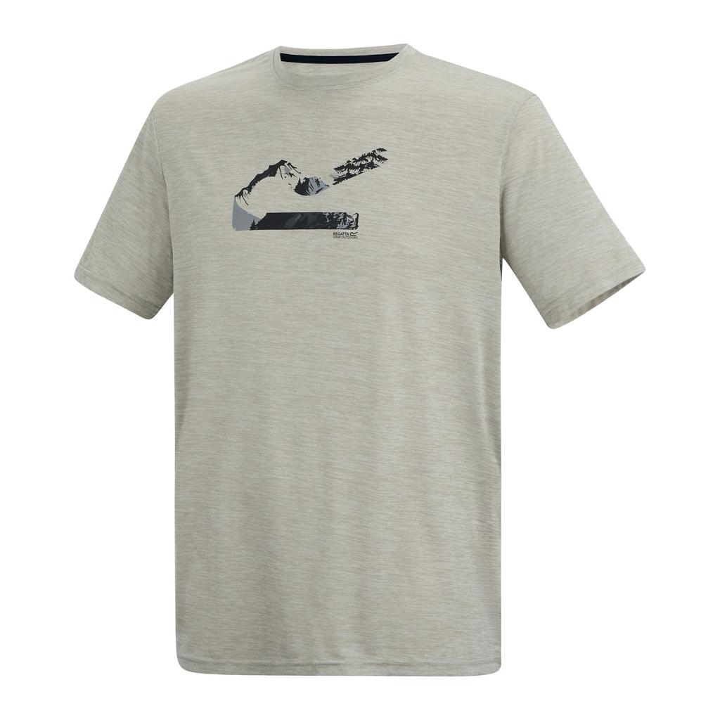 Regatta Mens Fingal Landscape Marl T-Shirt
