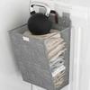 Foldable Hanging Laundry Hamper Bathroom Clothes Basket Wall-Mounted Washing Bin, Size M
