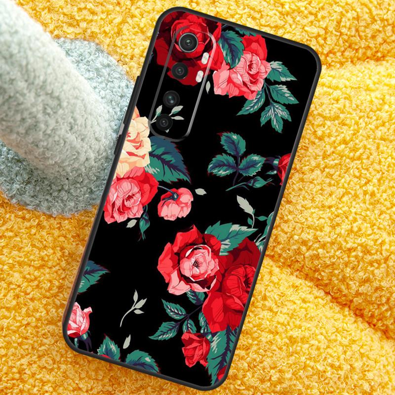 Красивый Сад Красные Розы Цветы Чехол Для Xiaomi 15T 14T 13T 14 15 Ultra 17 Pro Max Чехол Для POCO F8 F7 F5 F6 X5 X6 X7 Pro