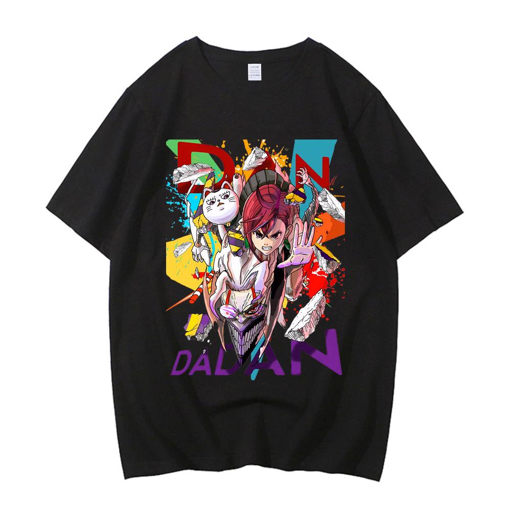 Dandadan Okarun футболка Хлопок Высокое качество мужская Пастельная Удобная Психоделическая Классическая футболка с графическим принтом Винтажная Университетская 2000-е