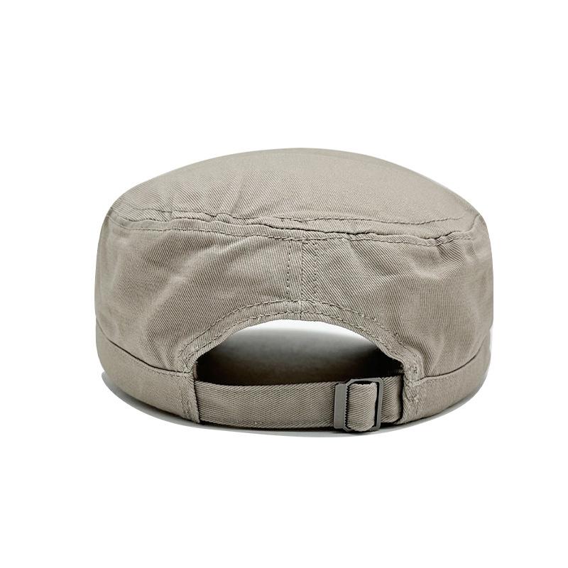 Весенне-летняя шляпа с плоским верхом для мужчин и женщин, модная тонкая дышащая бейсболка, уличный персонализированный солнцезащитный козырек, военная шляпа, бейсболка