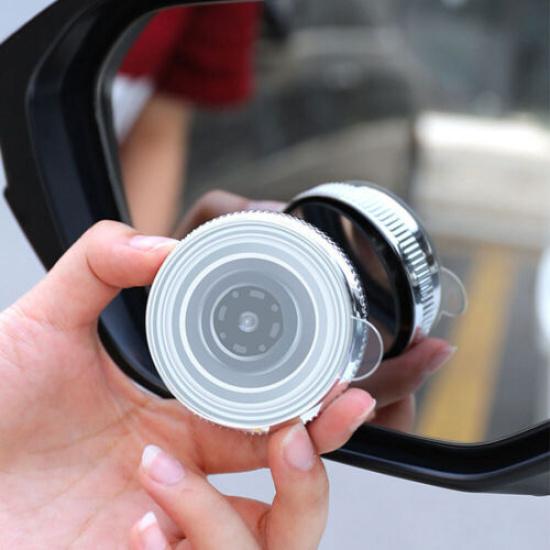 2Pcs 360° Blind Spot Mirror Car Reversing Rearview Mirror Small Circular Mirror