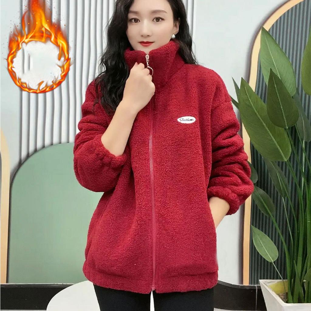 Зимнее женское пальто из овечьей шерсти, бархатная хлопковая куртка, женское пальто, утолщенное, теплая женская верхняя одежда, одежда для мам, большие размеры