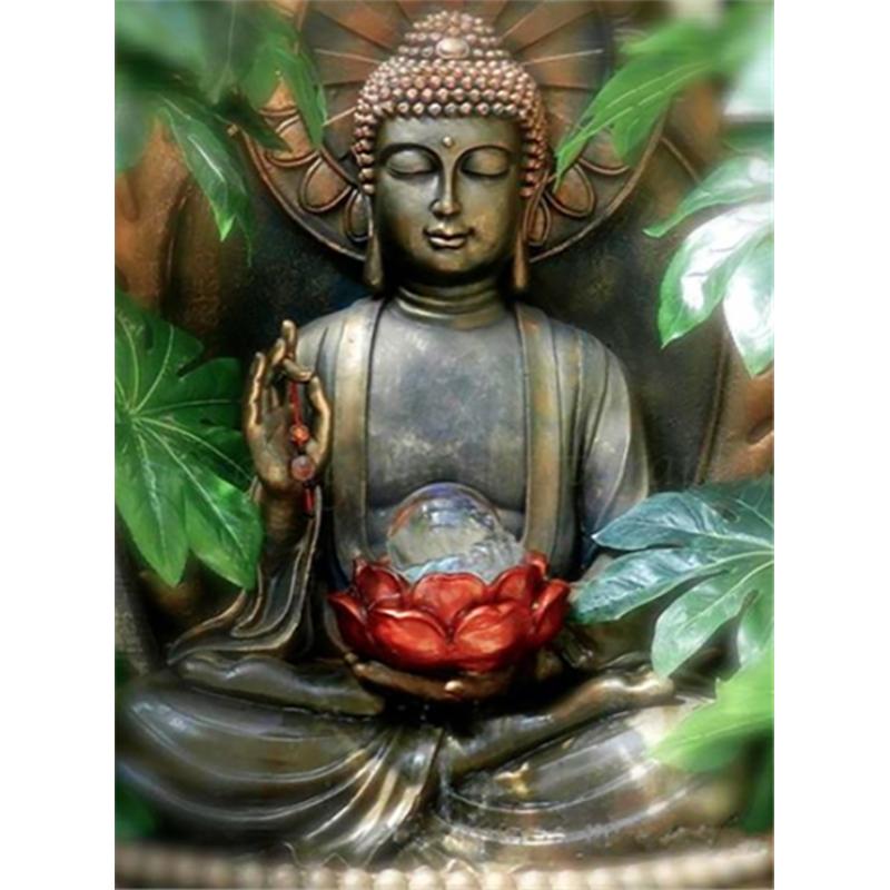 5D Diamond Painting Religion Full Round Buddha Statue Diamond Embroidery Cross Stitch Picture Of Rhinestone Home Decor