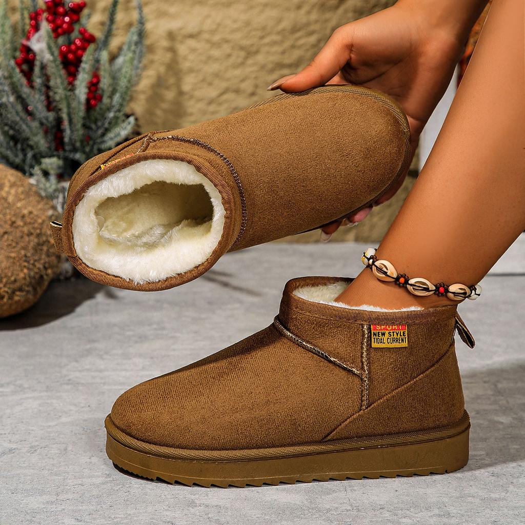 Snow Boots Women's Autumn and Winter Thick-soled Velvet Thickened Warm Cotton Shoes Northeast Outer Short Boots