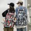 Middle School Student Schoolbag Women Cartoon Print Backpack Men Large Capacity Backpack
