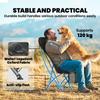 Camping Chair for Adults Heavy Duty Folding Camp Chair with Side Pocket and Carry Bag Black