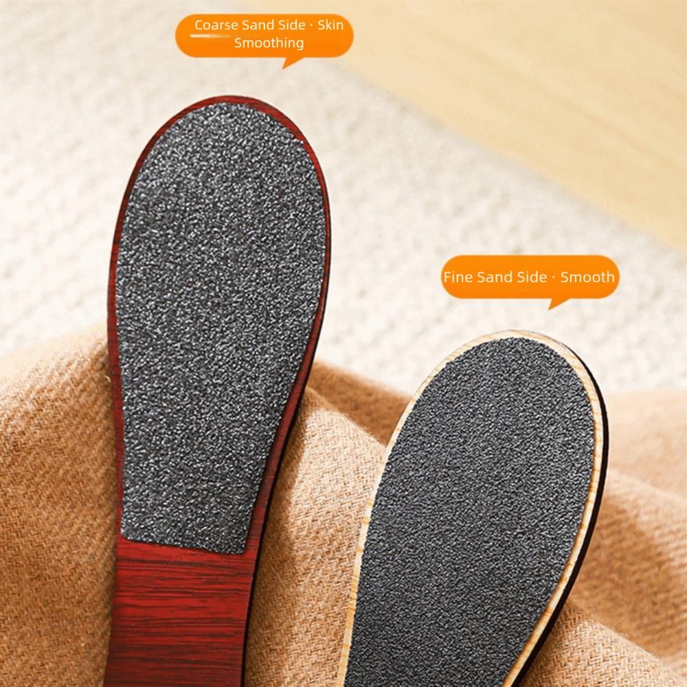 10Pcs Double Sided Wood Foot File with Hanging Hole Waterproof Dead Skin Pedicure Tool Easy To Clean Wet and Dry Use