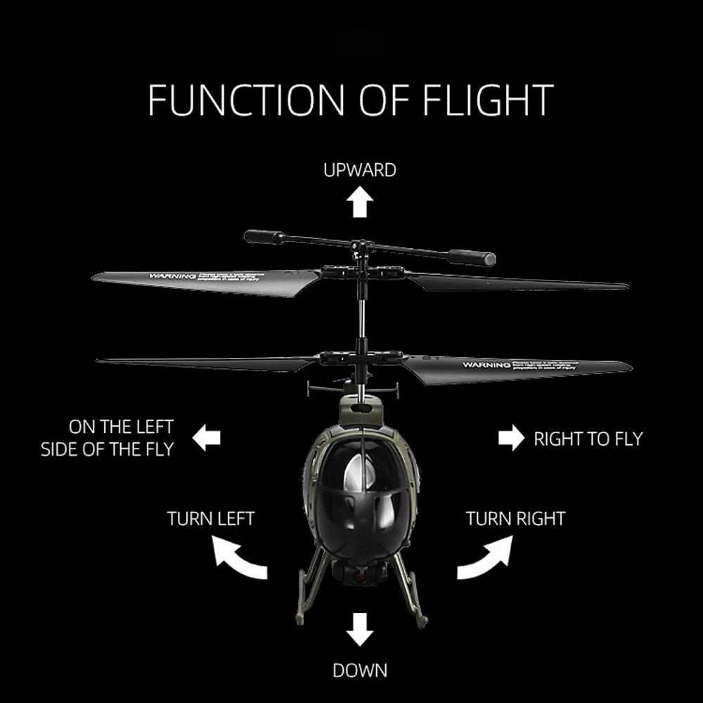 Новый RC Drone 6 Channel Military Helicopter LED Mini Drone with Camera HD 8K Wifi FPV Drone Remote Control Aircraft Toy Boys
