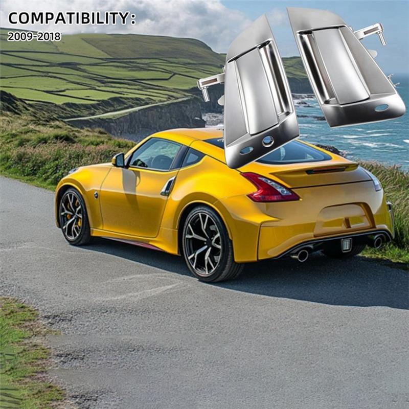 M64K-Car Front Exterior Door Handles For Nissan 370Z 2009-2018 Outer Door Handle