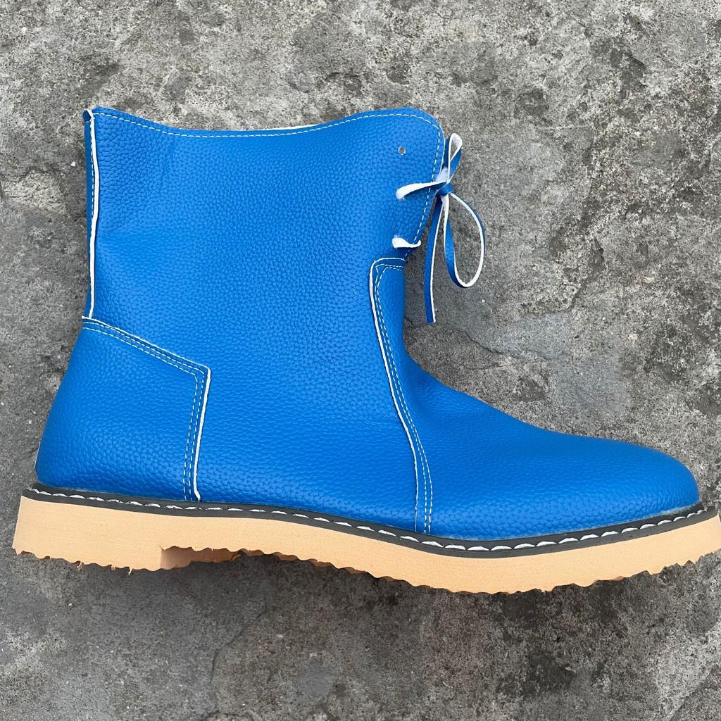 Winter Foreign Trade Large Size Women's Cotton Boots New European and American Large Size 43 Medium Boots Women's Casual Snow Martin Shoes