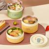 Portable Sealed Thermal Lunch Box For Kids Stackable Microwave 304 Stainless Steel Bento Box Insulated Food Container