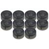 Bstinay 10pcs Black Pedal Knob Cap 2.44x1.2cm
