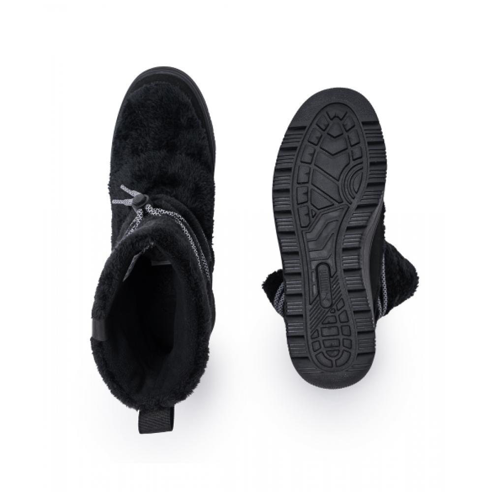 Puma Замшевые женские сноуботы S, черные, серые 402175 01