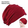 Раковая шапочка Шапка Эластичная ткань Мусульманская шапочка-шарф Шапка с оборками Женская шапочка для химиотерапии Дышащая шапка