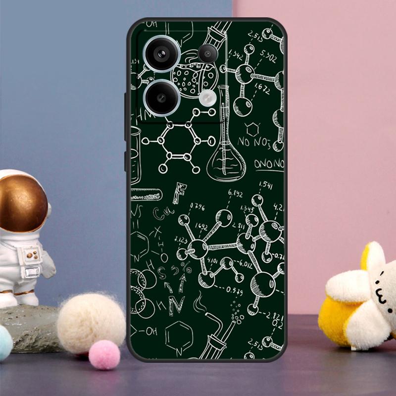 Винтажный кейс для химической лаборатории для Xiaomi Redmi Note 15 Pro Plus 10 11 12 13 14 Pro Redmi 15 15C 14C 10C 12C 13C Чехол