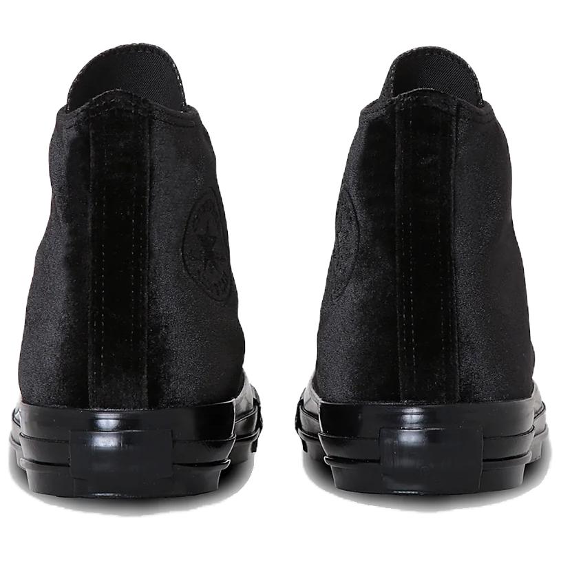 Converse All Star Velvet Hi Удобные Тонкая Подошва Нескользящие Износостойкие Высокие Кеды Скейт-Кроссовки Унисекс Черные 31313321