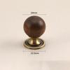 Walnut Brass Cabinet Handles Brass Wardrobe Door Handles Walnut Knobs  Cabinet Hardware