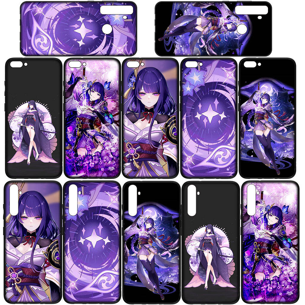 for iPhone 17 16 15 Xiaomi Poco F7 F8 X7 X6 C85 C75 C71 M8 Redmi Note 14 13 12 11 Pro Max 14C 13C 15C A3 Case Genshin Impact Baal Raiden Shogun Cover