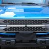 Front Center Grille Grill Cover Trim for Ford Bronco +White ABS Accessories