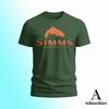 Смешная футболка с логотипом Simms Fishing для мужчин, хлопковая футболка с принтом, подарок
