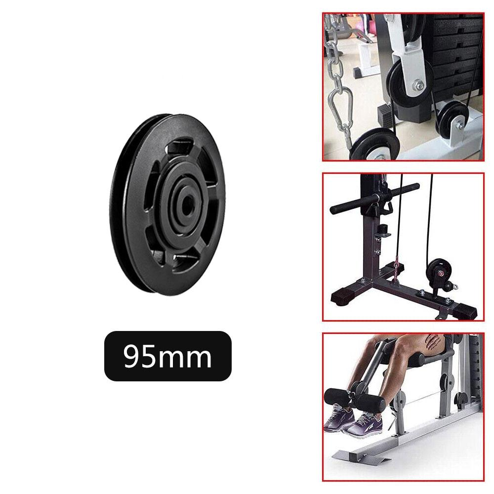 50-160 мм шкив подшипника для спортзала износостойкий нейлоновый шкив подшипника трос универсальный фитнес резиновый подшипник шкив фитнес-оборудование