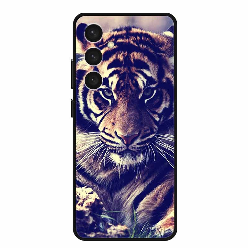 For Samsung S24 Plus Phone Case S24Plus Black Silicone Soft Back Cover Case For Samsung Galaxy S24 Plus Case S 24 Plus Funda Bag